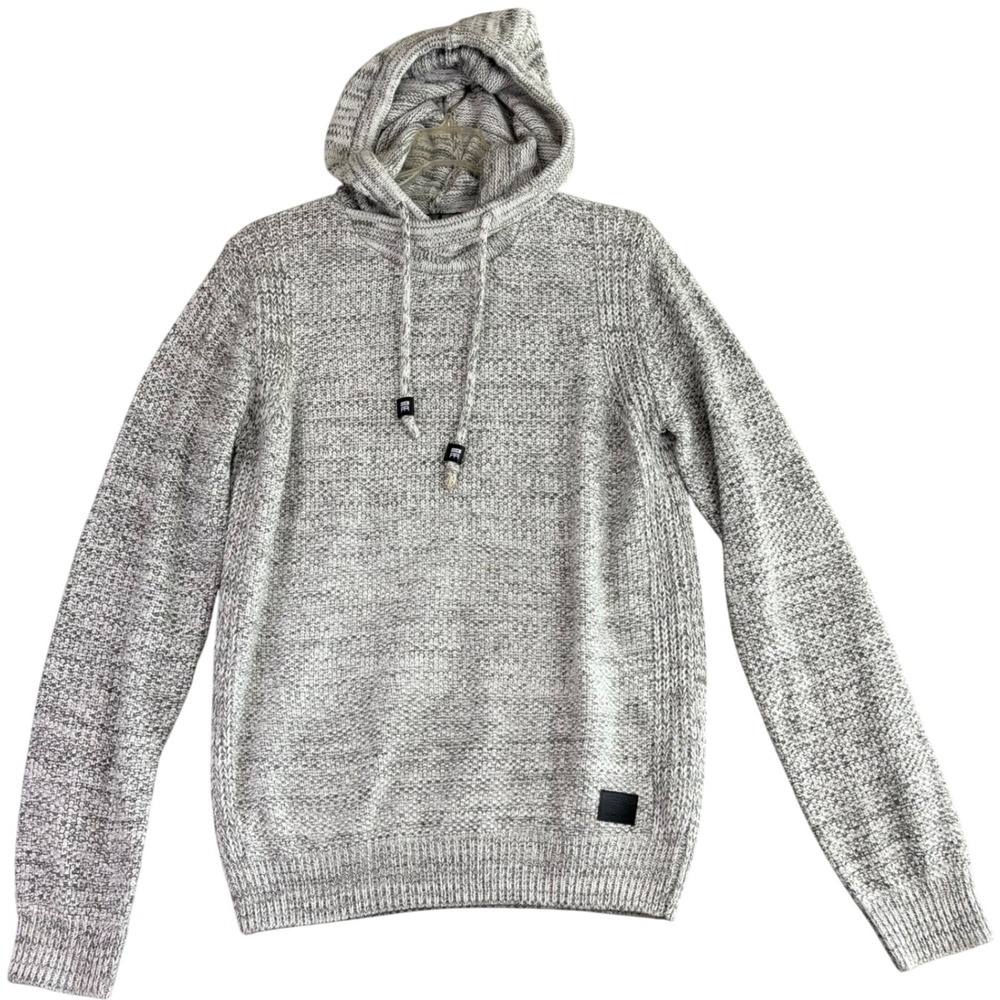 Projek Raw District Men's M Gray Knit Pullover Hoodie Sweater Skater Streetwear‎